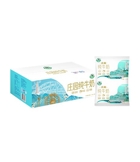 莊園利樂(lè)枕純牛奶